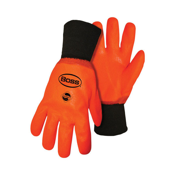 Boss Hi-Viz Pvc Chem Gloves L 3500L
